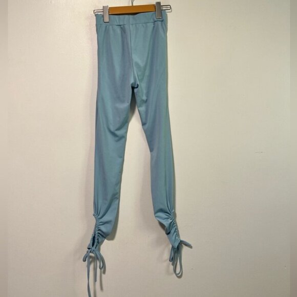 Fashion Nova Light Blue Sleeveless Bodysuit & Ruched Pants Set - Size S - Picture 12 of 14